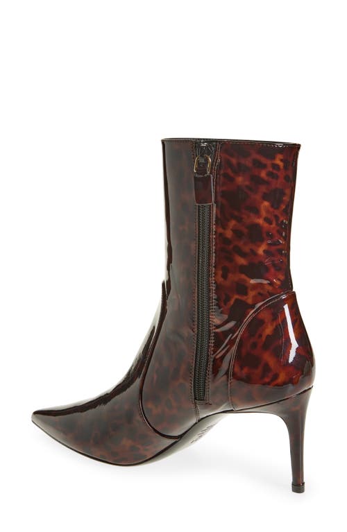 Stuart Weitzman Stuart Power 75 Zip Bootie In Dark Brown