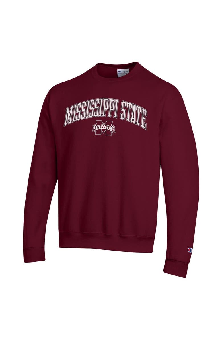 Champion Men's Champion  Maroon Mississippi State Bulldogs Arch Over Logo Pullover Sweatshirt, Alternate, color, Maroon