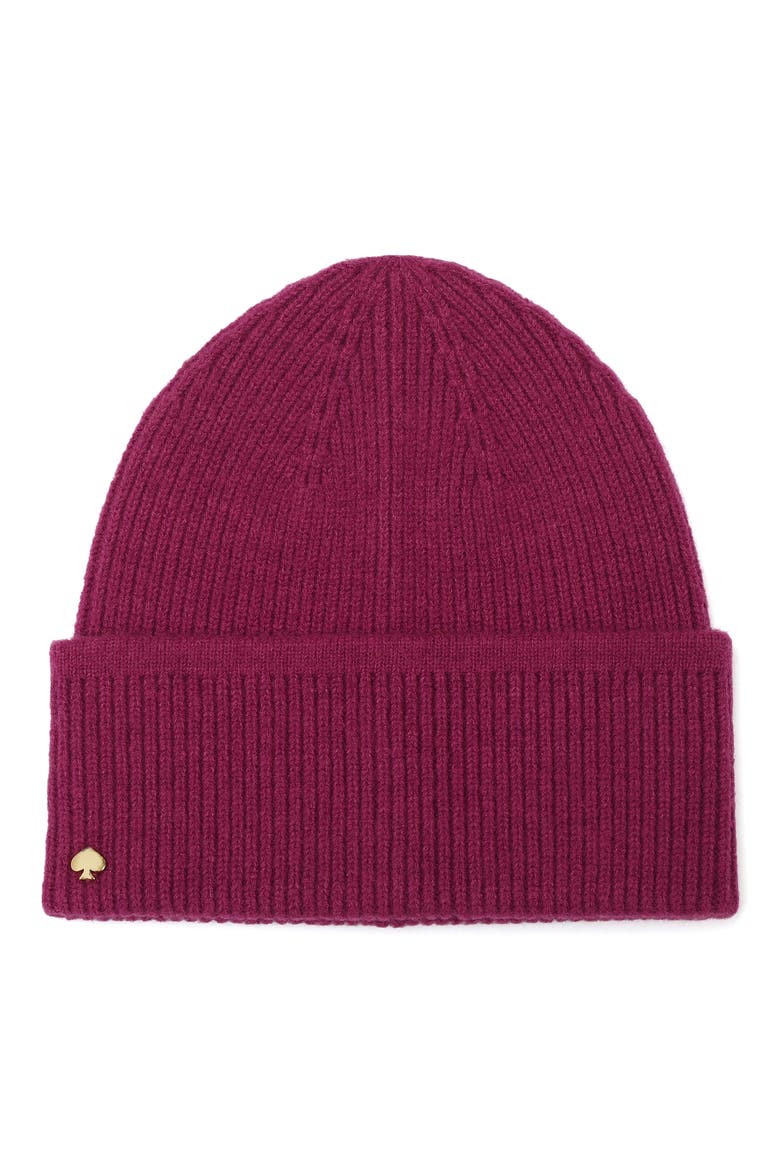 Spade Beanie, Main, color, DEEP BEET
