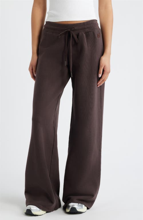 Princess Polly Dodie Wide Leg Cotton Pants in Washed Brown at Nordstrom, Size 2