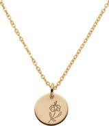 MADE BY MARY February Birth Flower Necklace