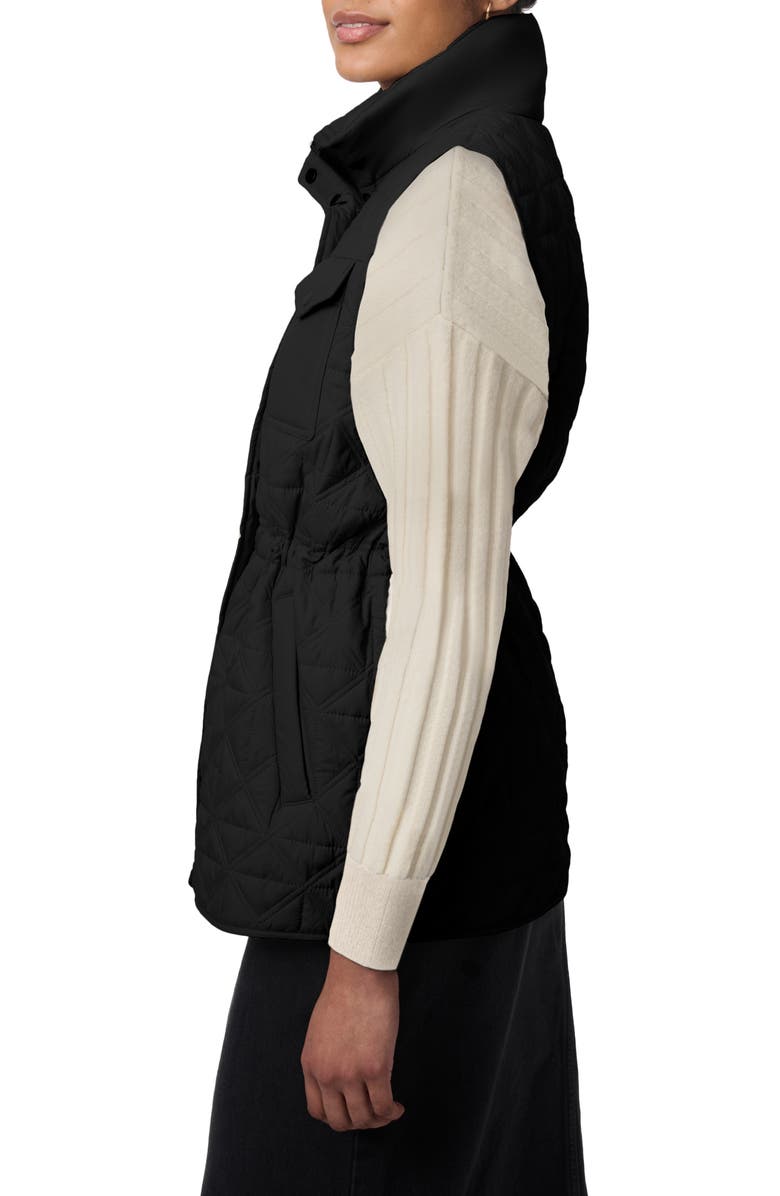 Bernardo Glam Quilted Vest, Alternate, color, 