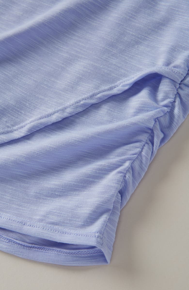 Zella Girl Kids' Flex Crossover Front T-Shirt, Alternate, color, Purple Inspire