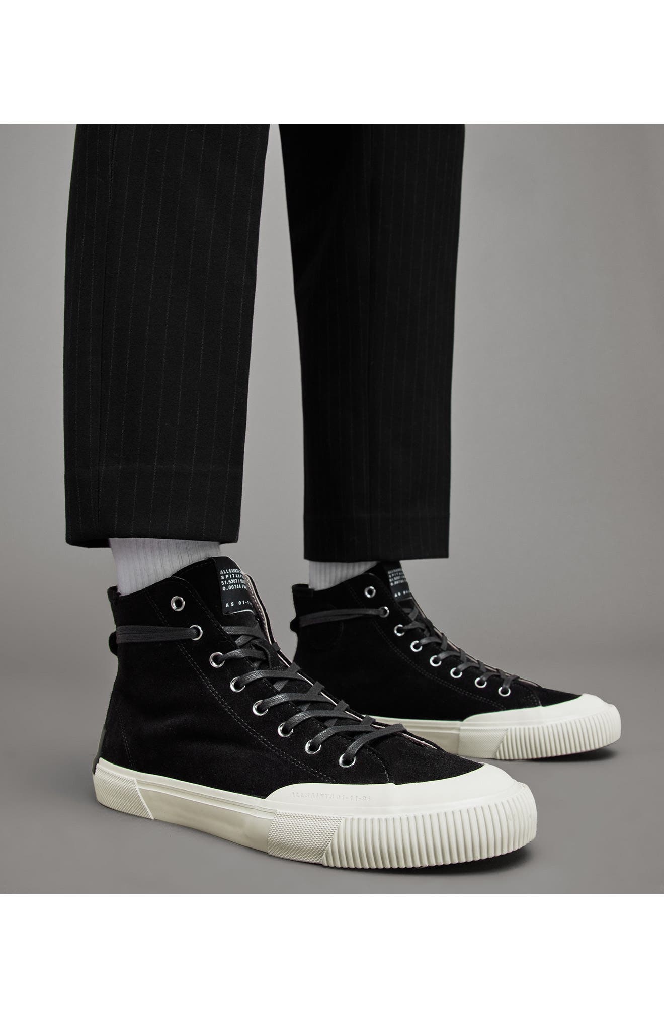 AllSaints Dumont High Top Sneaker, Alternate, color, 