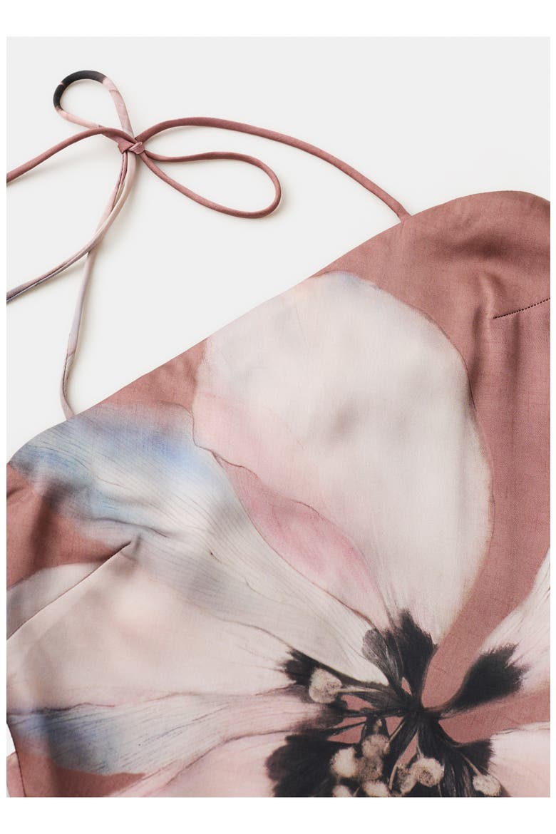 Floral Open Back Maxi Dress, Alternate, color, PASTEL PINK