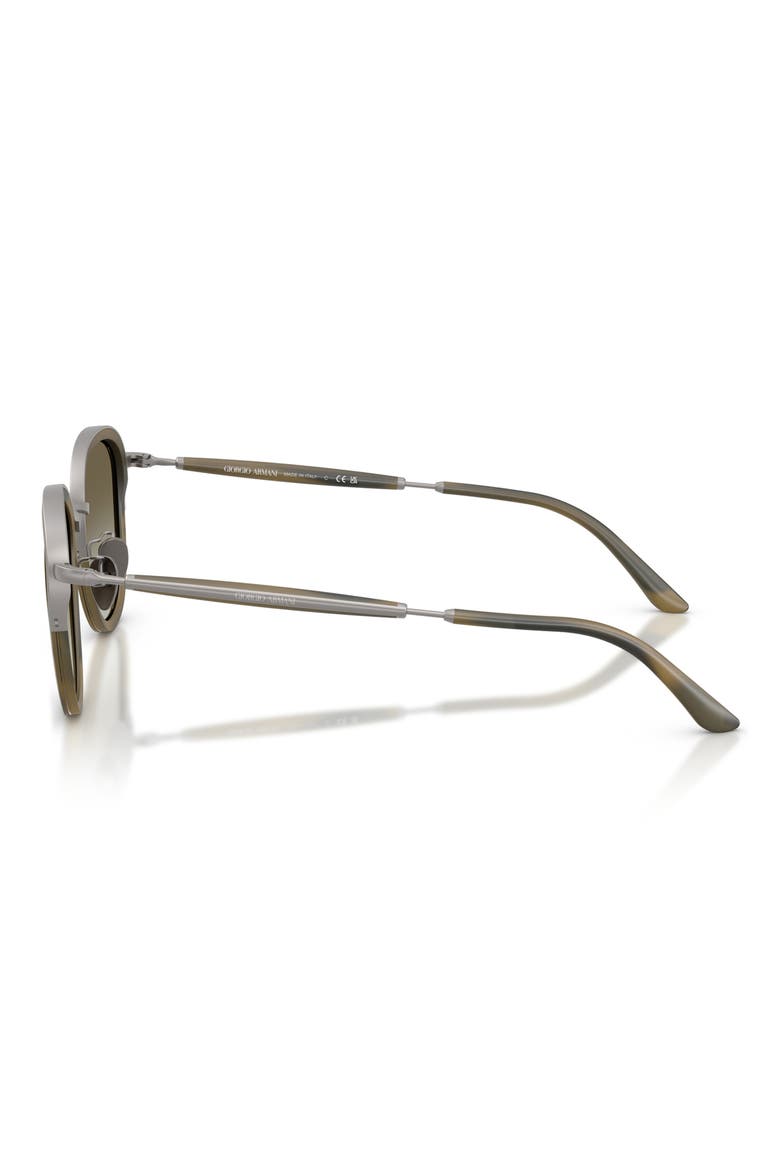 49mm Small Phantos Sunglasses, Alternate, color, MATTE GUNMETAL / GREEN