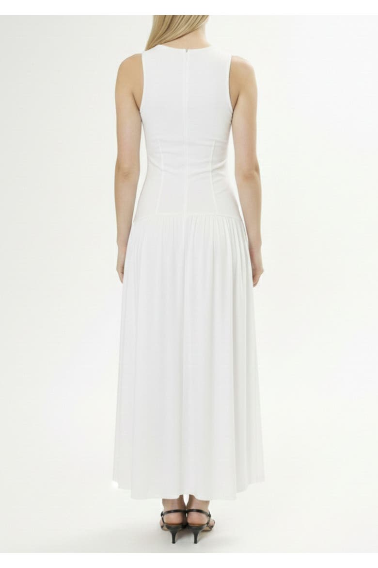 Ella Ruched Jersey Dress, Alternate, color, White