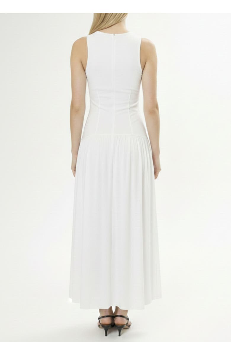 AREA STARS Ella Ruched Jersey Dress, Alternate, color, White