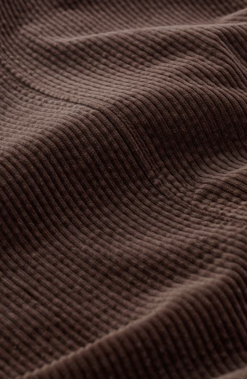 Seasalt Cornwall Window Wren Organic Cotton Corduroy Midi Skirt In Brown