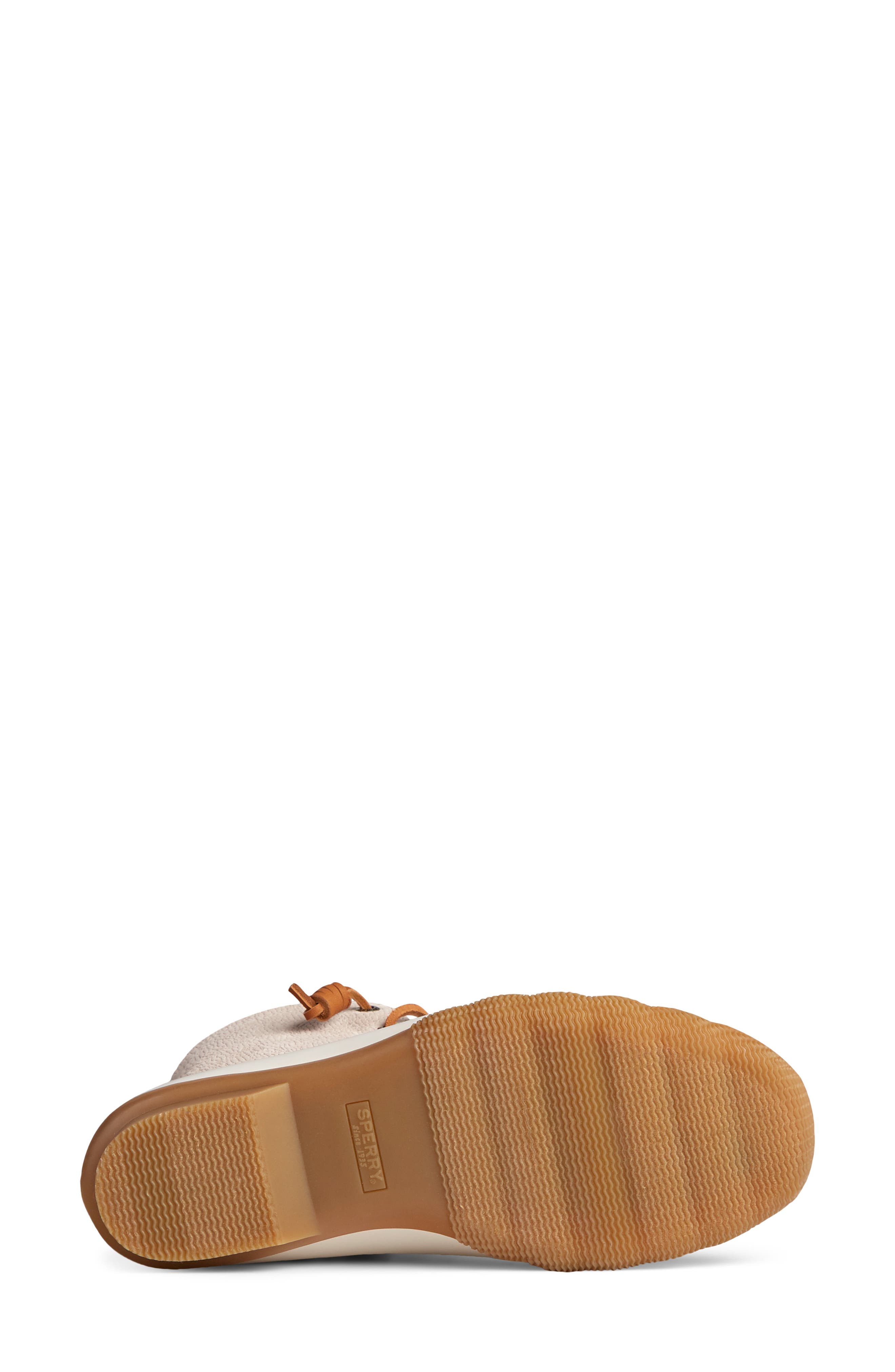 Sperry Saltwater Duck Boot, Alternate, color, IVORY SERPENT LEATHER