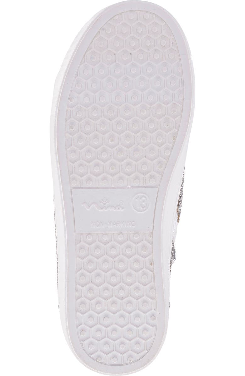 Nina Kids' Kula High Top Sneaker, Alternate, color, White Smooth Stones