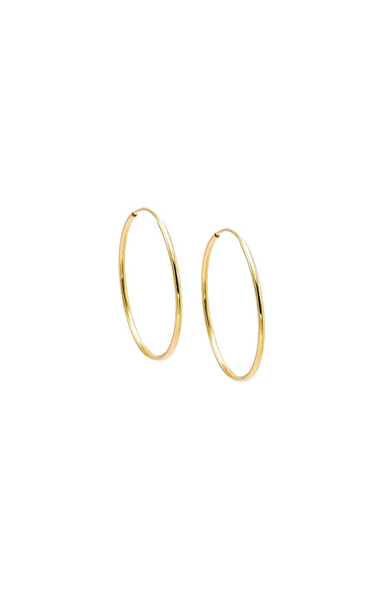 BY ADINA EDEN Solid Endless Hoop Earring 14K, Alternate, color, 