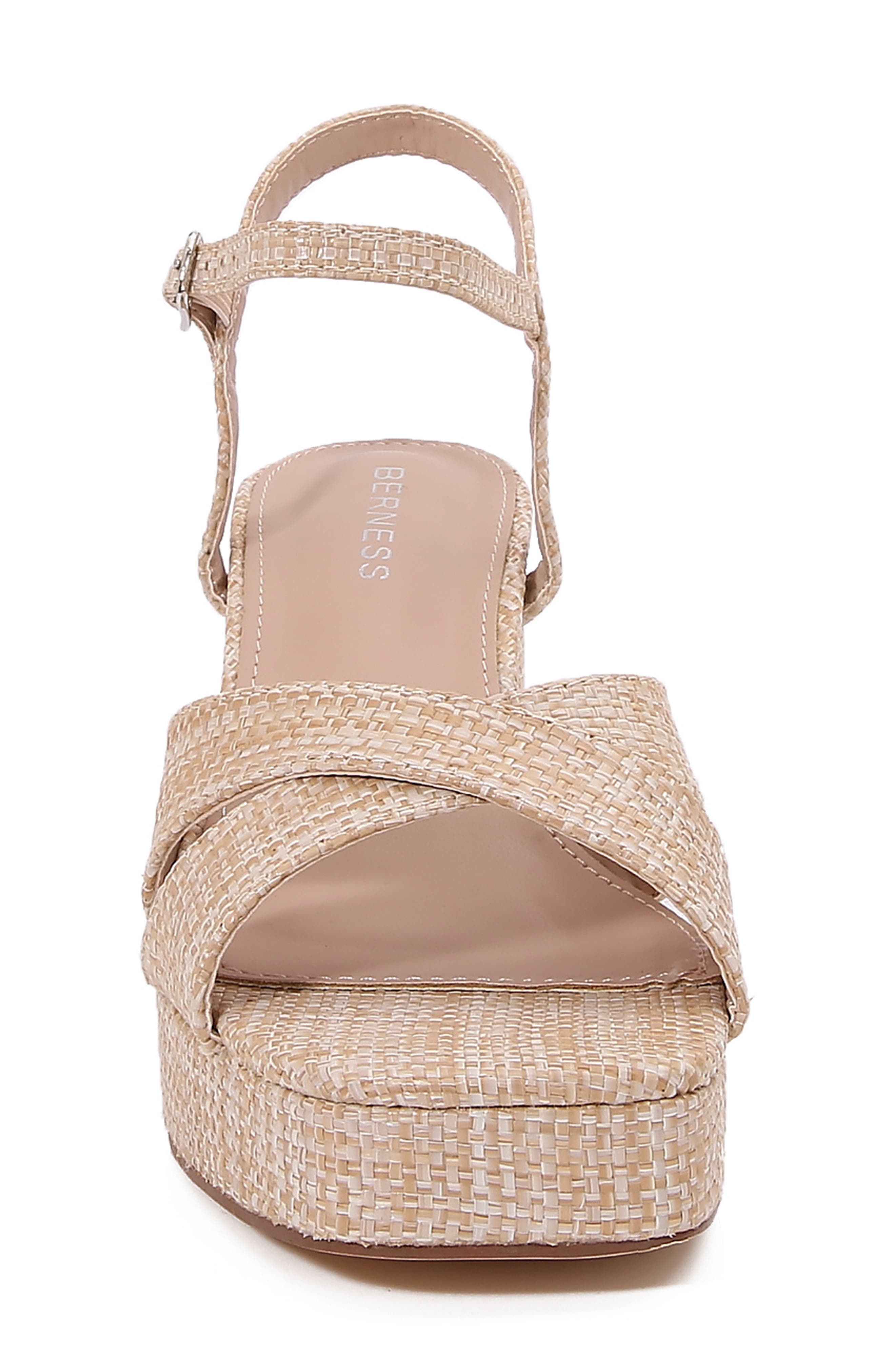 BERNESS Guadalupe Platform Sandal, Alternate, color, Raffia