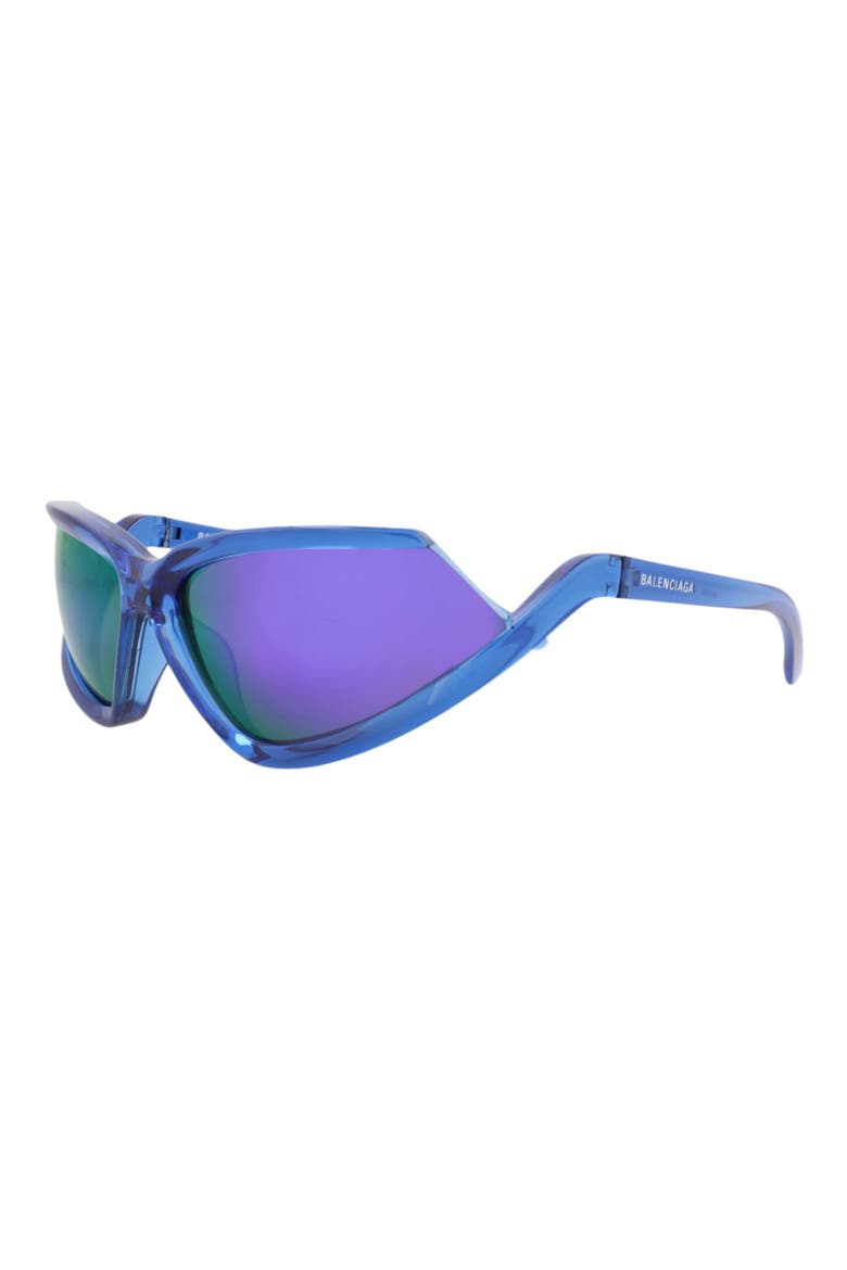71mm Shield Sunglasses, Alternate, color, BLUE BLUE VIOLET