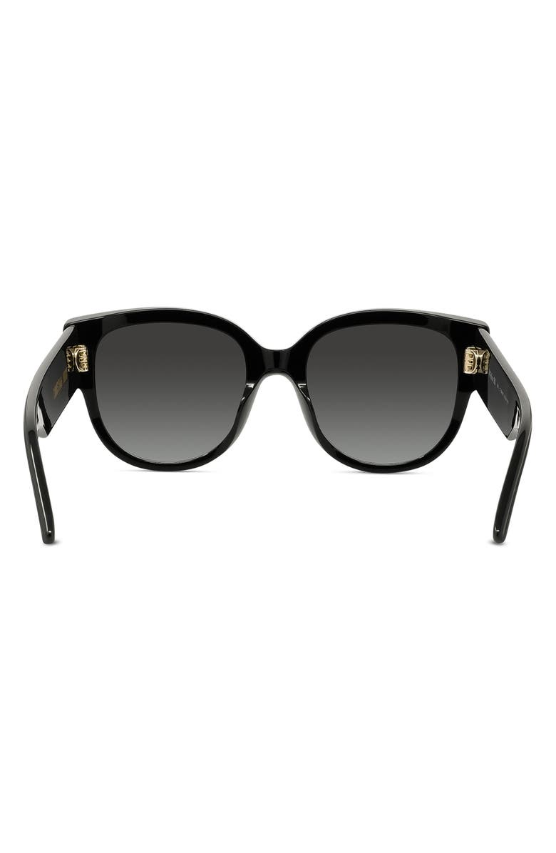 DIOR Wildior BU 54mm Cat Eye Sunglasses, Alternate, color, Black/ Grey