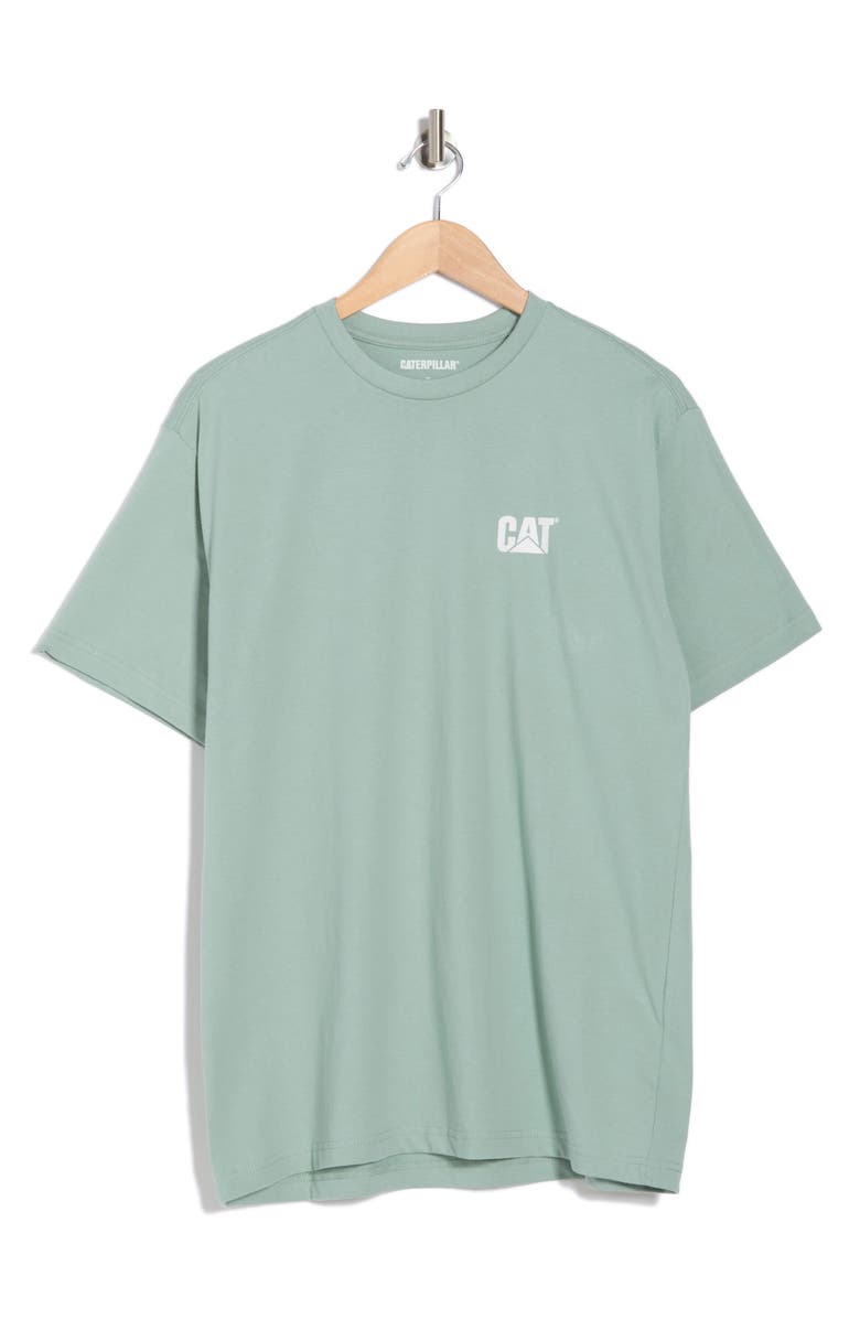 CAT WWR Heavyweight Logo T-Shirt, Alternate, color, Blue Surf