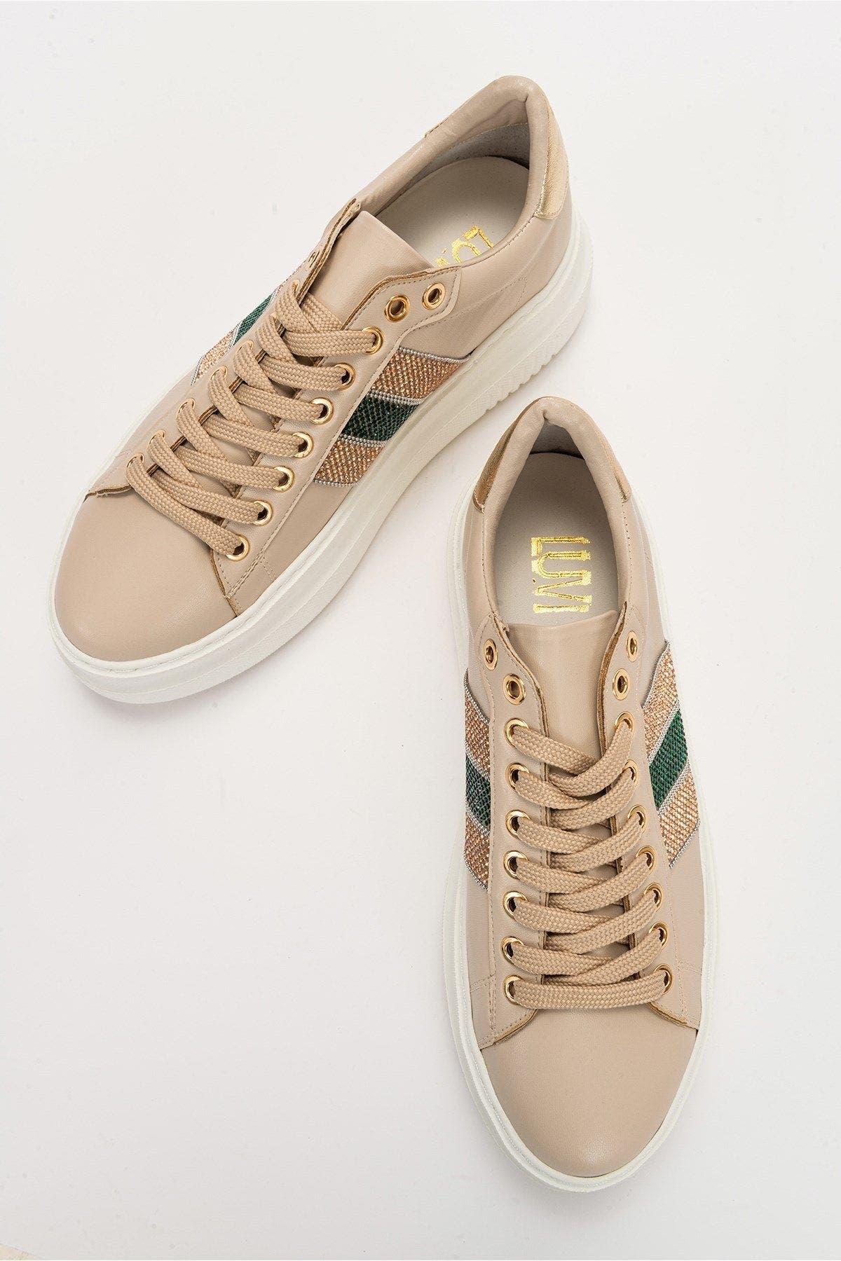 Prologue Shoes Nuno Sneakers, Alternate, color, Dark Beige Faux Leather