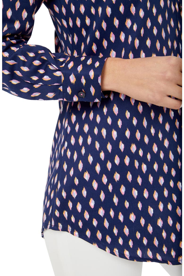 Faith Ikat Dot Button-Up Shirt, Alternate, color, NAVY MULTI