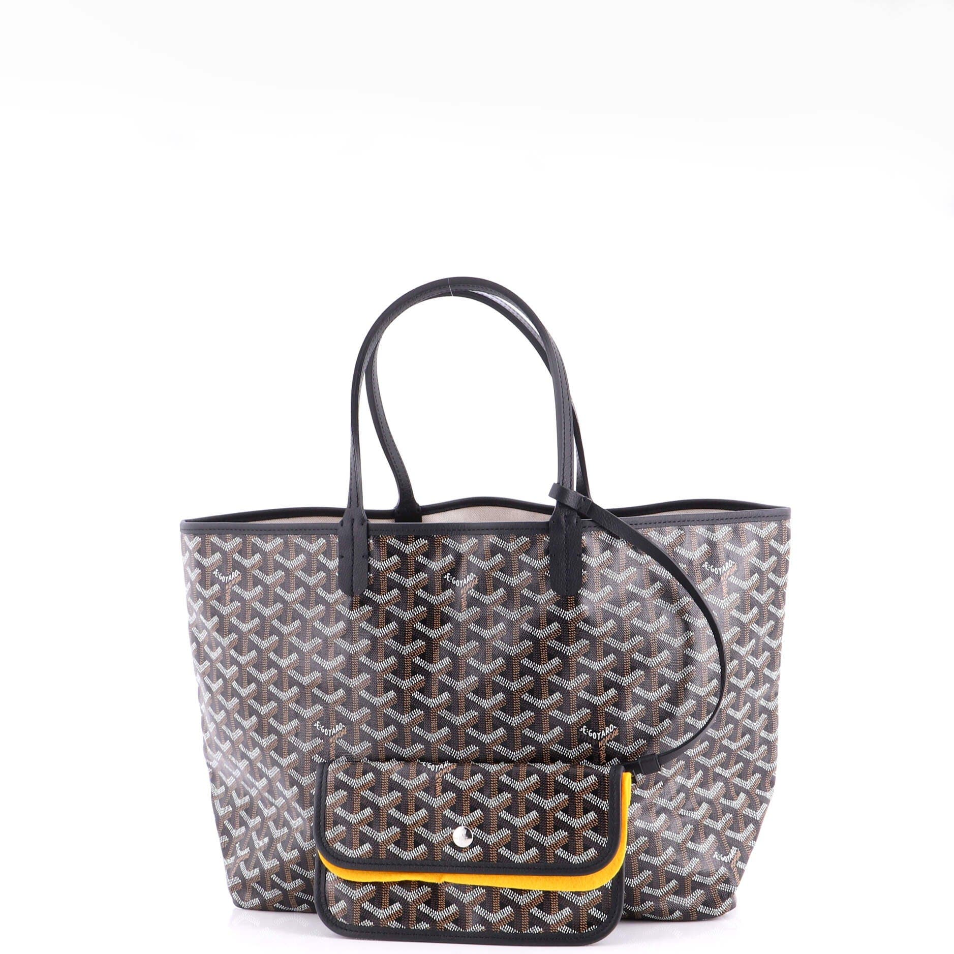 Pre-Owned Goyard Saint Louis Tote Coated Canvas PM, Alternate, color, Black