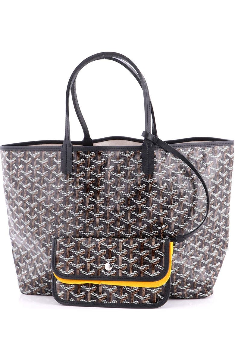 Pre-Owned Goyard Saint Louis Tote Coated Canvas PM, Alternate, color, Black