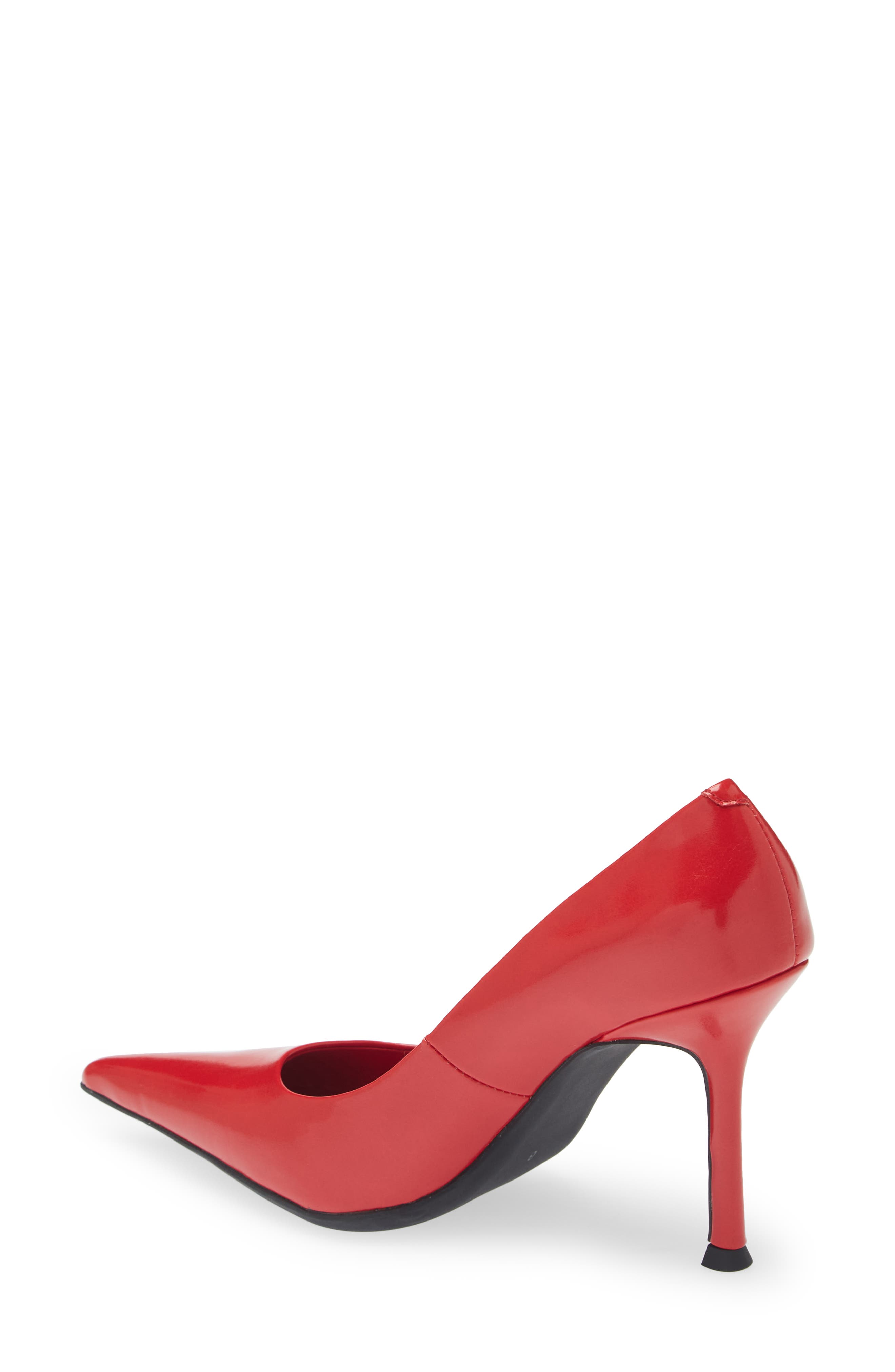 Risktaker Pointed Toe Pump, Alternate, color, RED