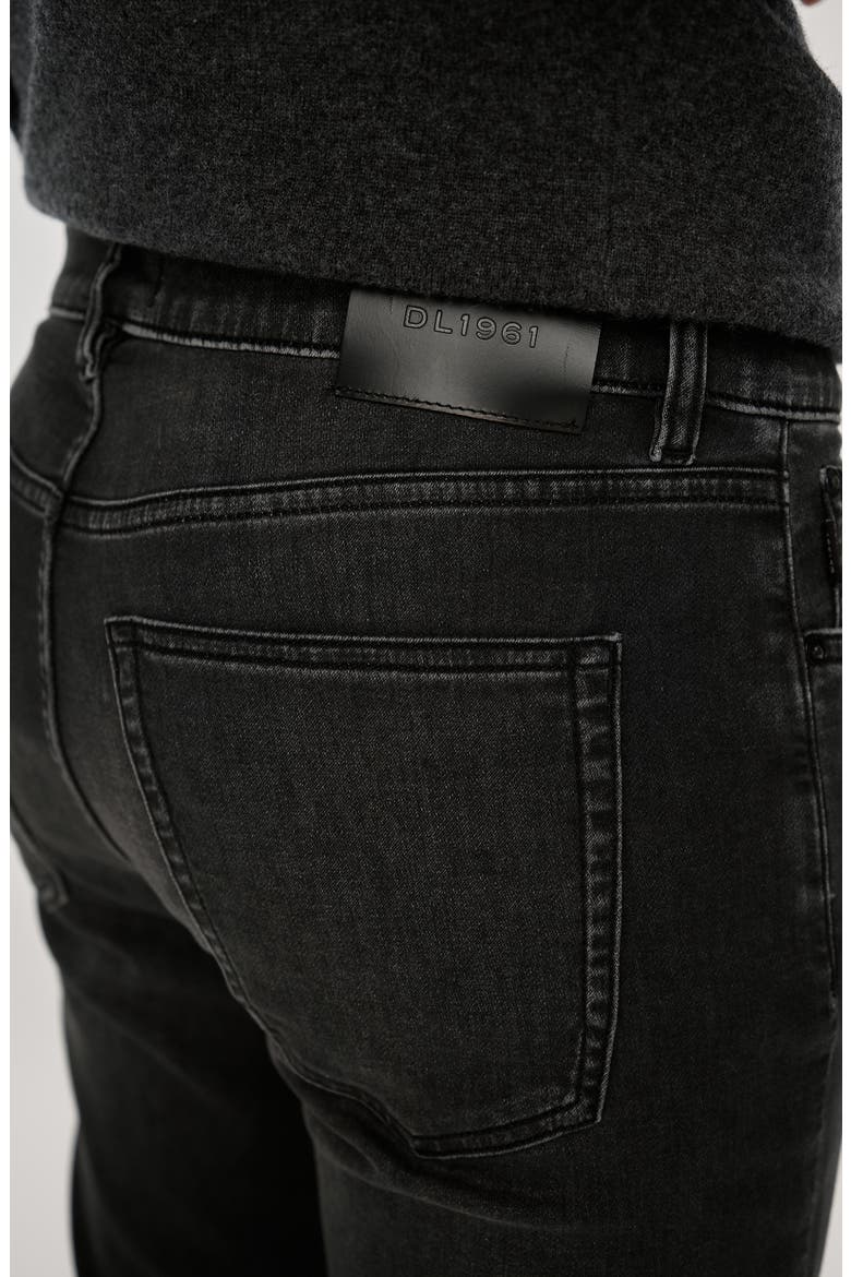 Russell DL Ultimate Knit Slim Straight Jeans, Alternate, color, WASHED BLACK KNIT