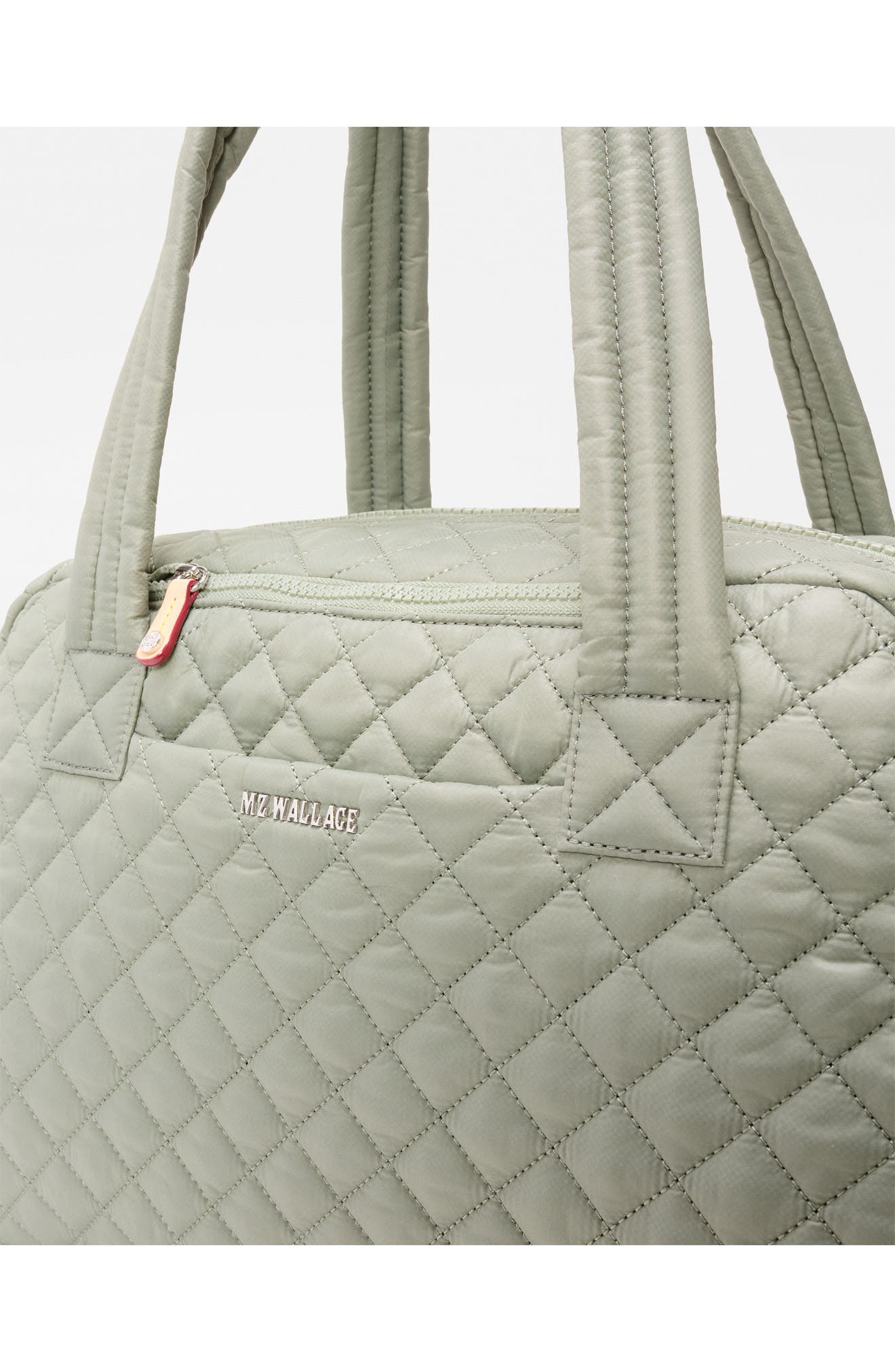 Large Metro Jimmy Deluxe Quilted Nylon Gym Bag, Alternate, color, AGAVE GREEN