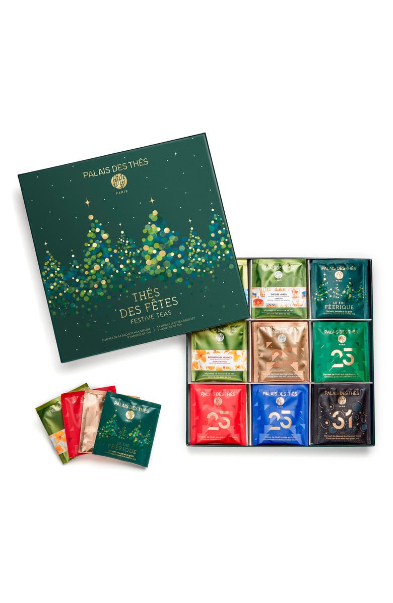 Palais des Thés Thés Des Fêtes Set of 54 Holiday Tea Bags, Main, color, 