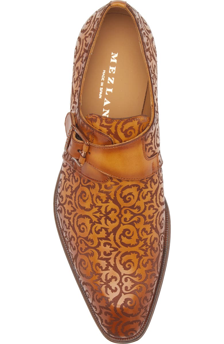 Mezlan Soria Monk Strap Loafer, Alternate, color, Camel