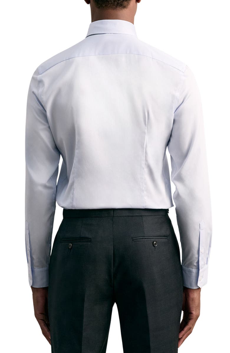 Reiss Remote Slim Fit Cotton Button-Up Shirt, Alternate, color, Mid Blue