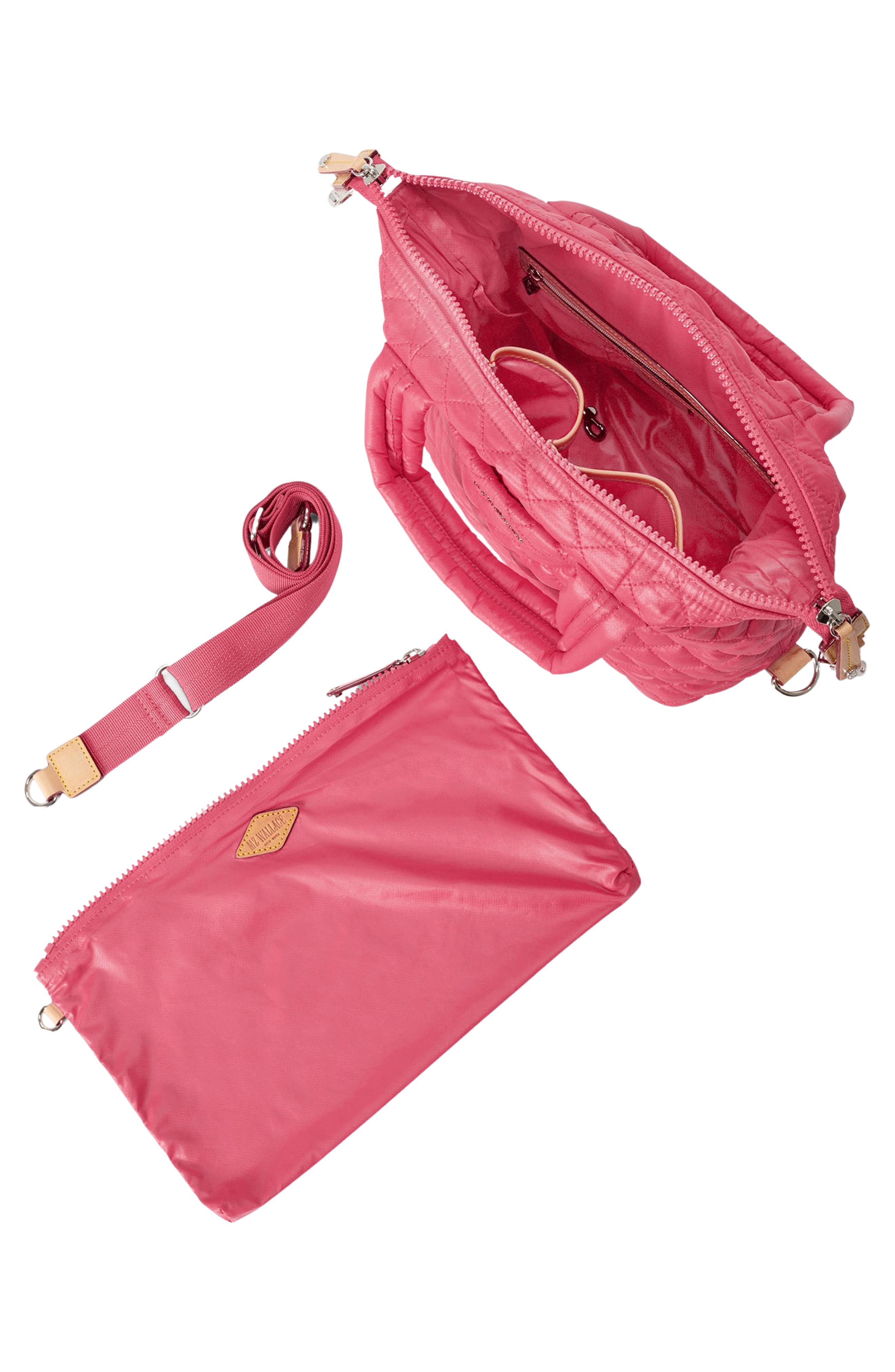 MZ Wallace Small Sutton Deluxe Quilted Nylon Crossbody Bag, Alternate, color, 