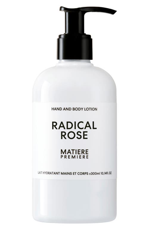 Matiere Premiere Radical Rose Hand & Body Lotion In Transparent