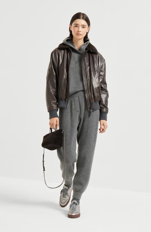 Brunello Cucinelli Cashmere Knit Trousers In Multi
