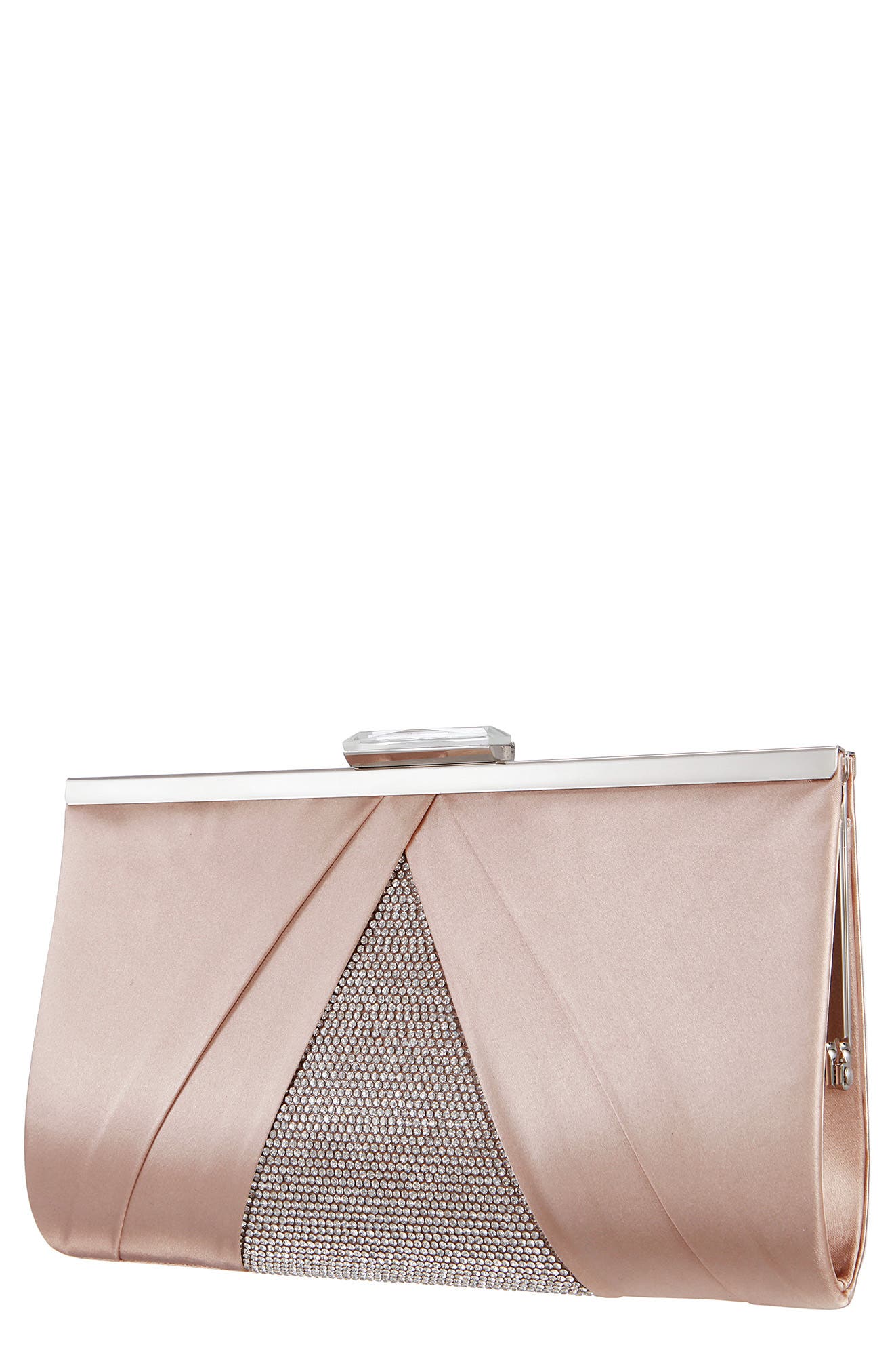 Ophelia Frame Clutch, Alternate, color, PEARL ROSE