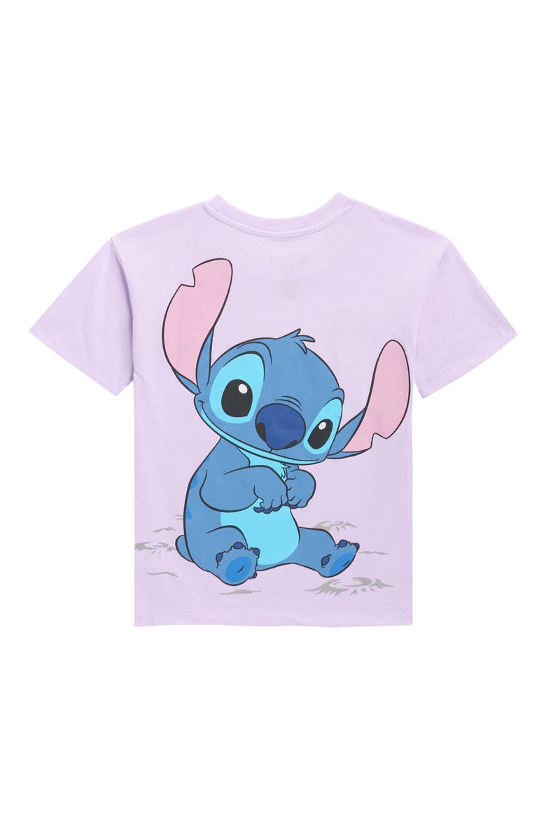 Kids' Stitch Embroidered T-Shirt, Alternate, color, LILAC