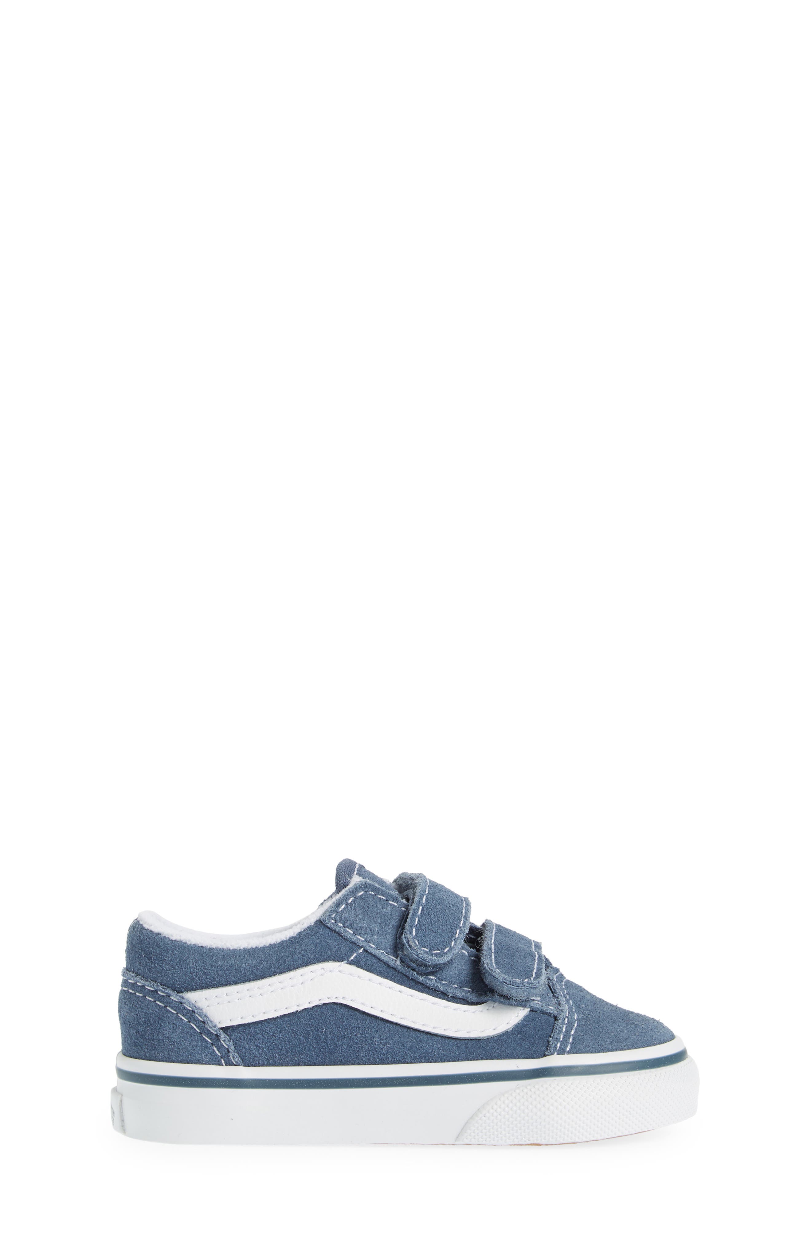 Kids' Old Skool V Low Top Sneaker, Alternate, color, SUEDE VINTAGE INDIGO