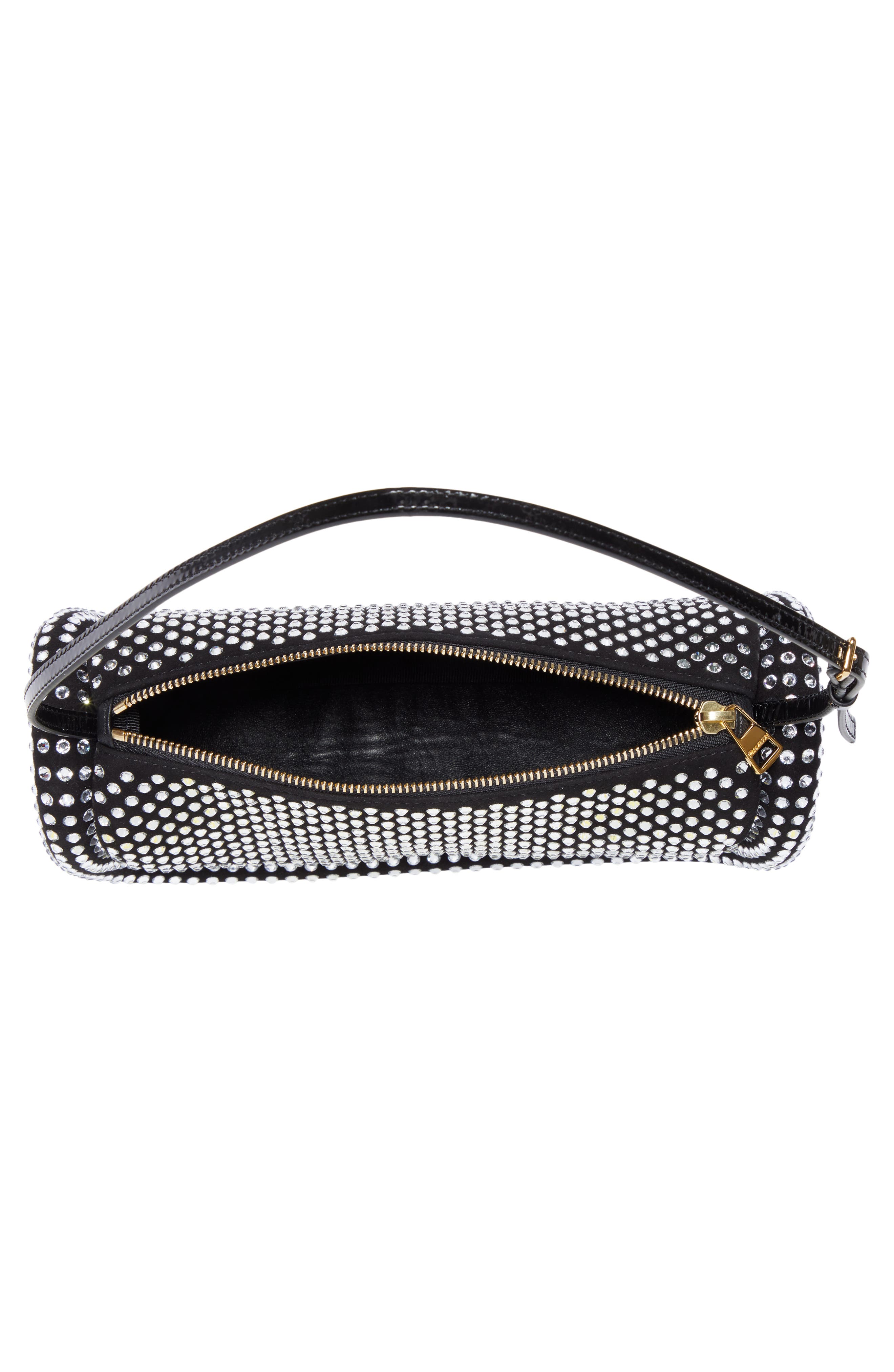 JW Anderson The Bumper Crystal Embellished Leather Shoulder Bag, Alternate, color, 