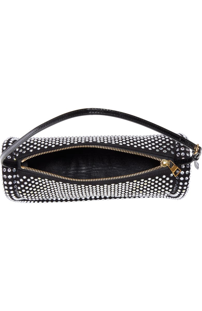 JW Anderson The Bumper Crystal Embellished Leather Shoulder Bag, Alternate, color,
