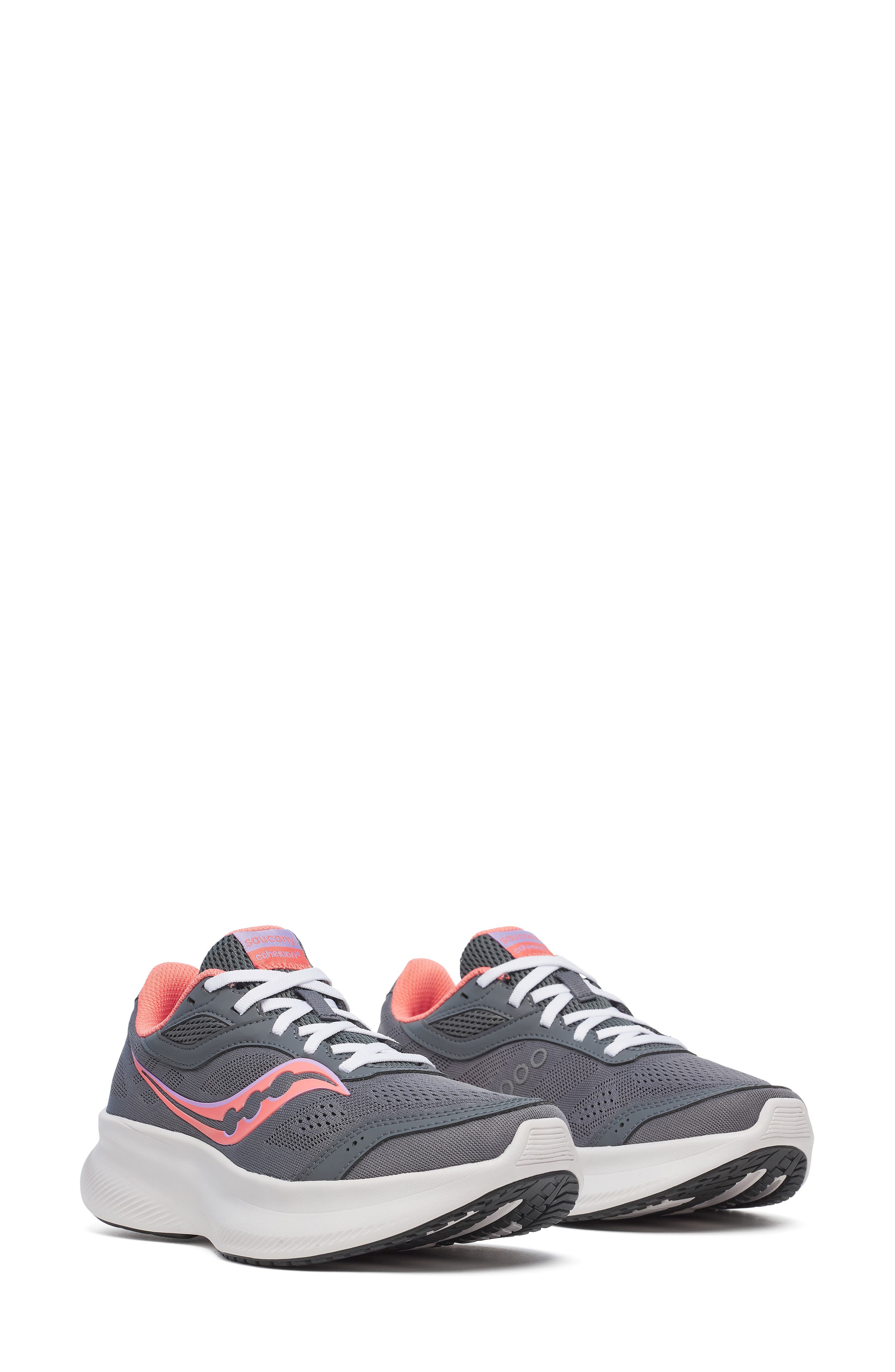 Cohesion 18 Running Shoe, Main, color, CARBON/ SALMON