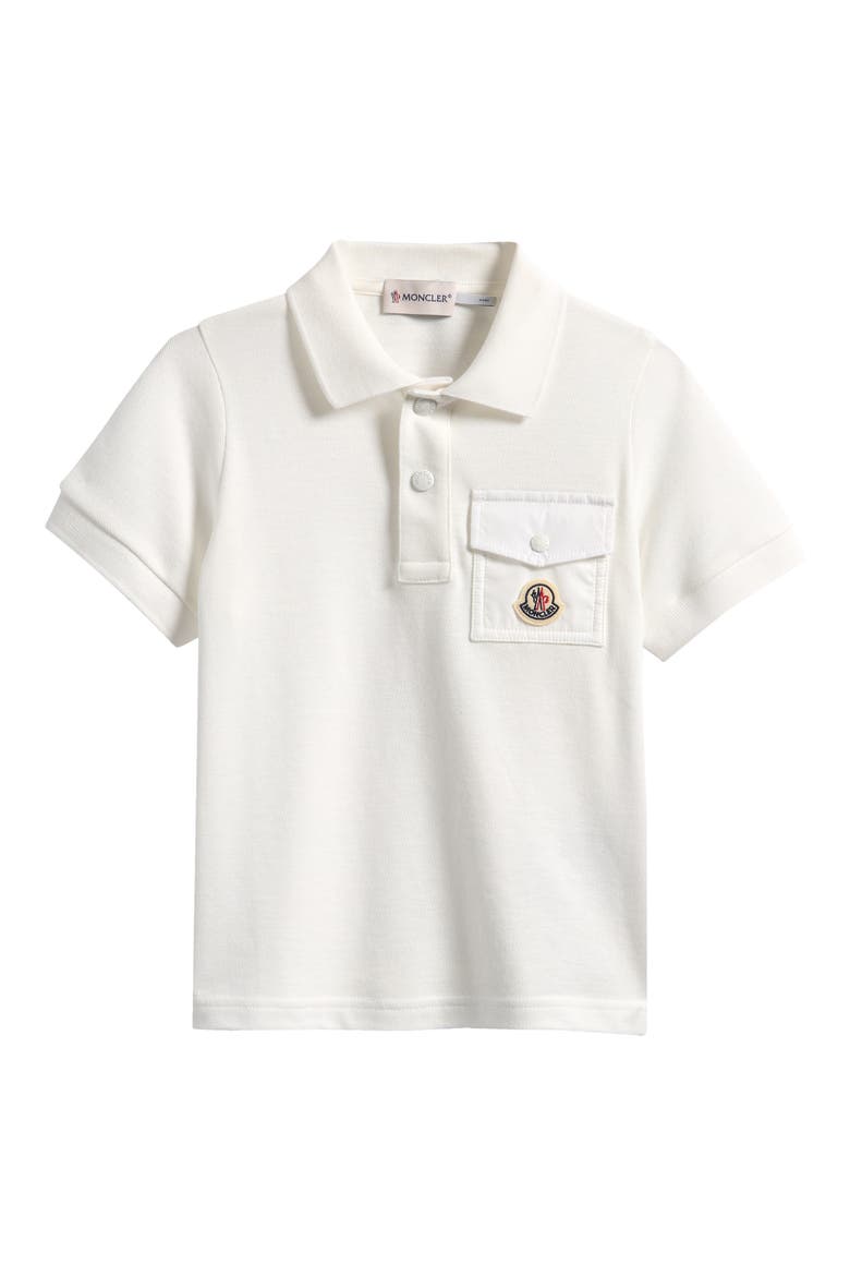 Kids' Pocket Polo, Main, color, WHITE