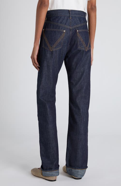Bottega Veneta Mélange Wool Drill Tapered Pants In Blue