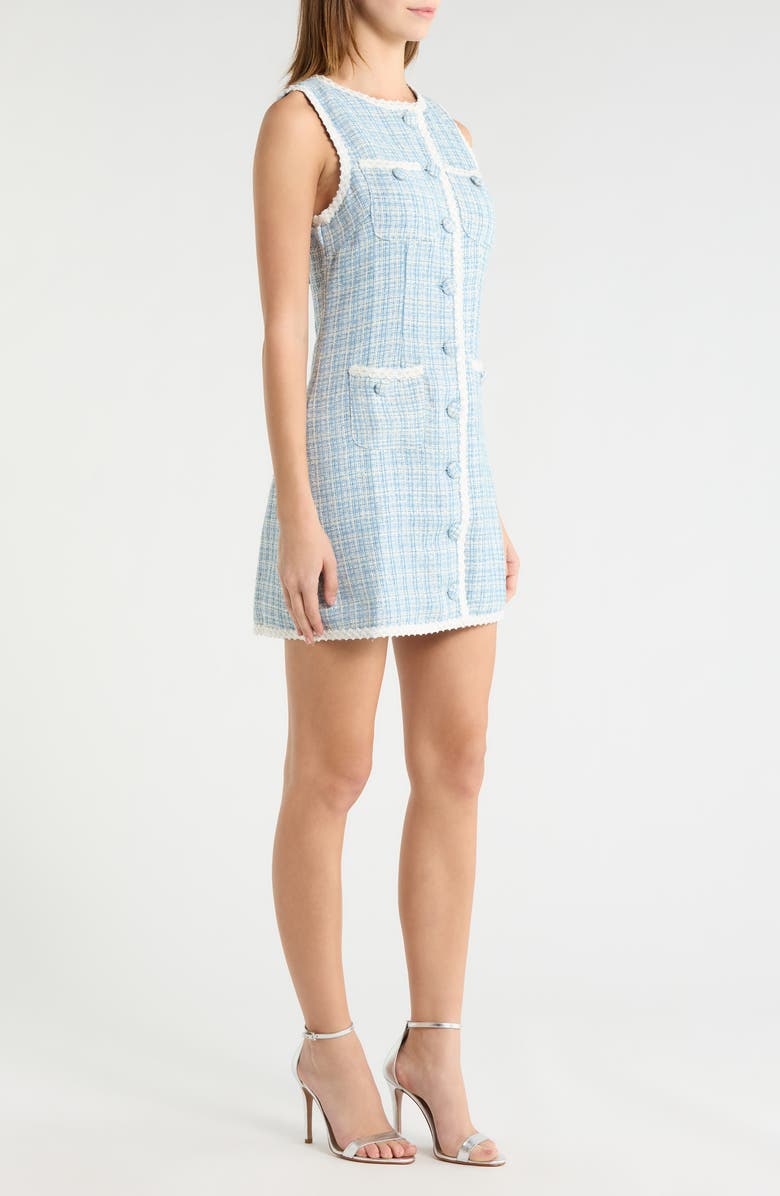 SUGARLIPS Elviane Tweed Minidress, Alternate, color, 