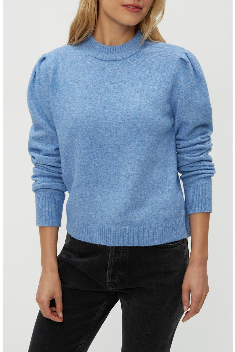 Genova Puff Sleeve Sweater, Alternate, color, BREEZE