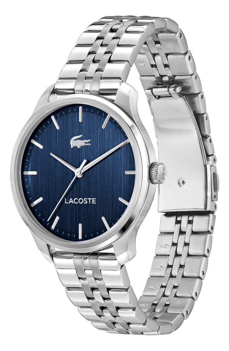 Lacoste Lisbon Bracelet Watch, 43mm, Alternate, color, Silver