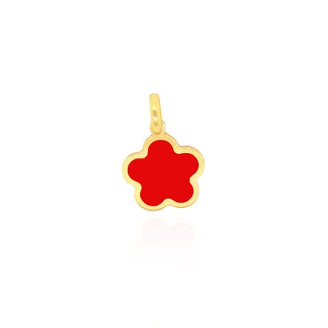 Coral Flower Charm