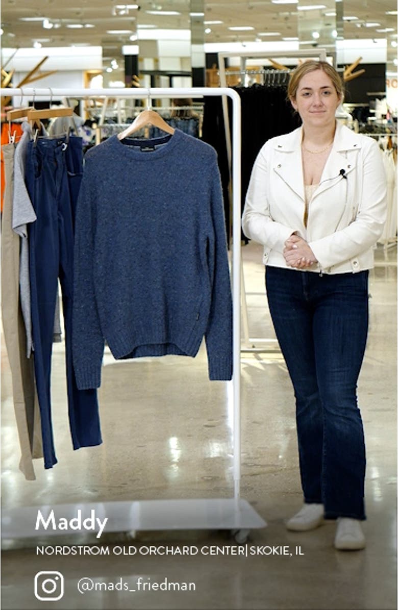 Cox Road Tweed Wool Blend Crewneck Sweater, sales video thumbnail