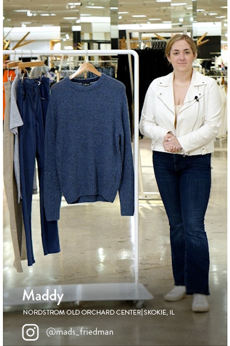 Cox Road Tweed Wool Blend Crewneck Sweater video