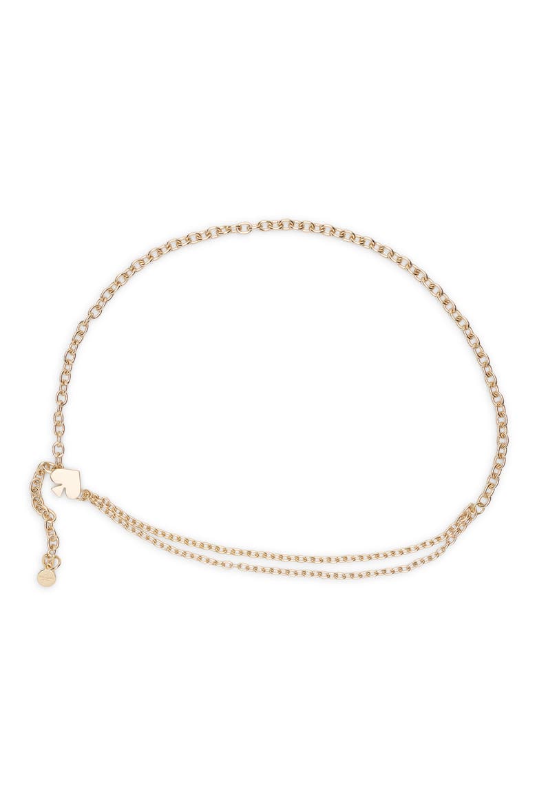 Rolo Mix Spade Chain Belt, Main, color, POLISHED GOLD