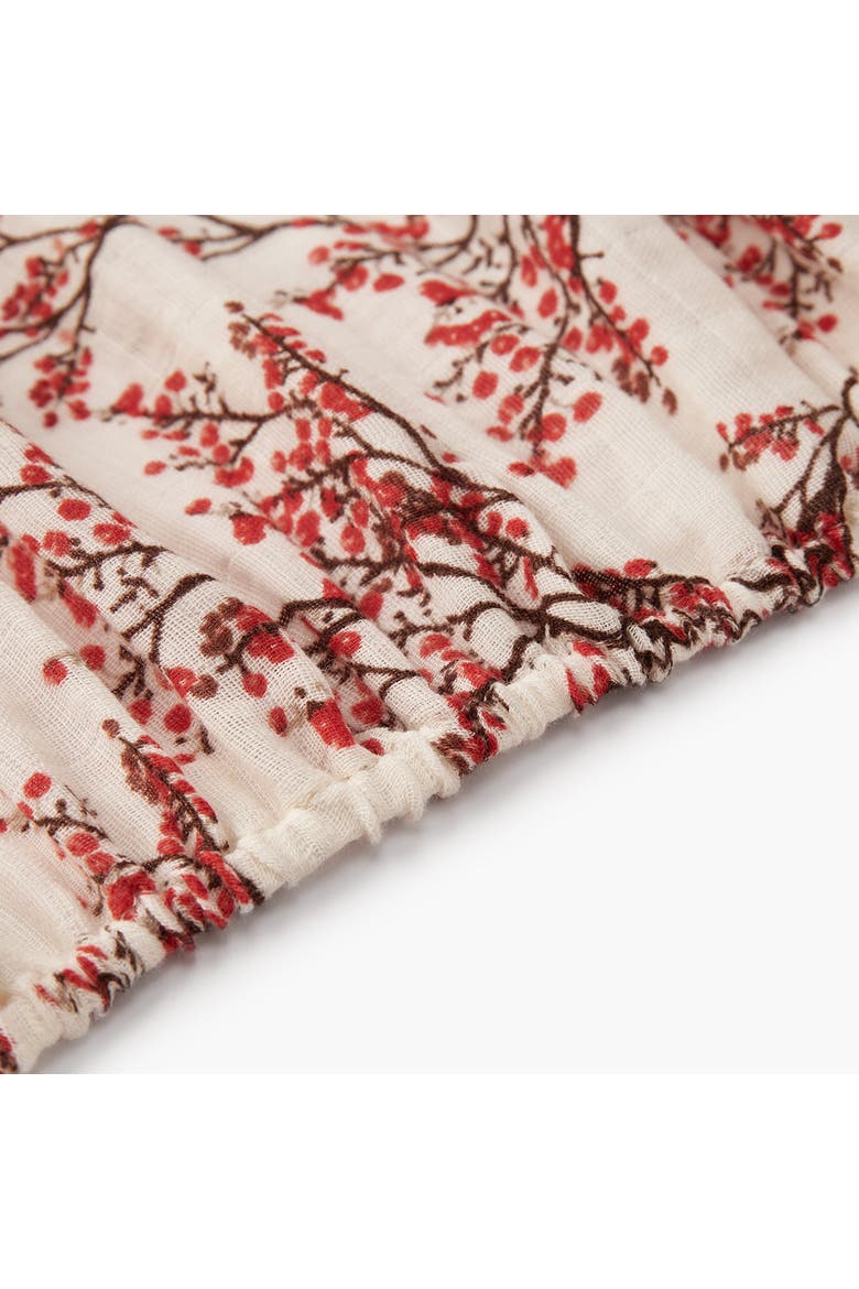 Organic Cotton Crib Sheet, Alternate, color, Winterberry