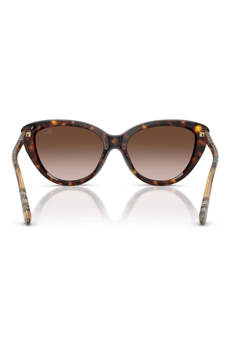 55mm Cat Eye Sunglasses, Alternate, color, DARK HAVANA / BROWN GRADIENT